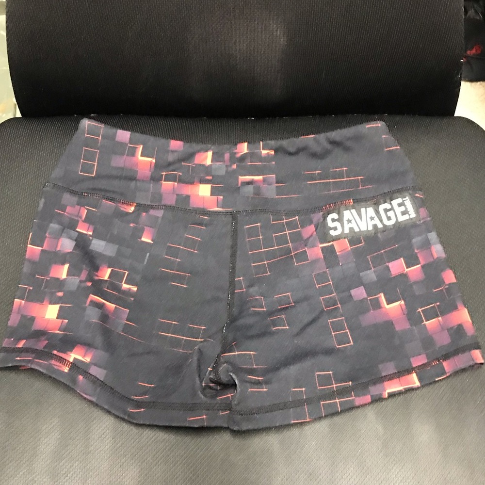 Savage Barbell Booty Shorts Ember Sz S